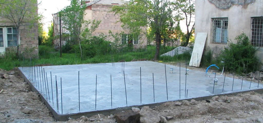 Фундамент на основе бетонной плиты