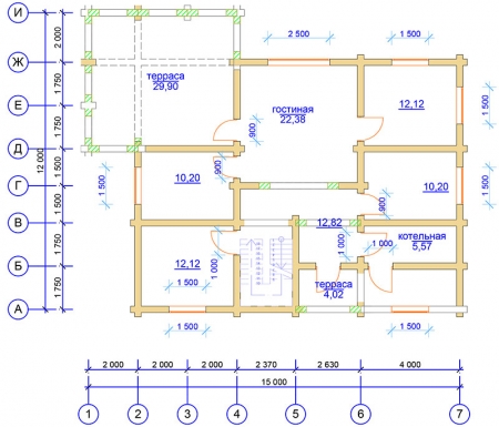 Планировка 1-го этажа Планировка 1-го этажа