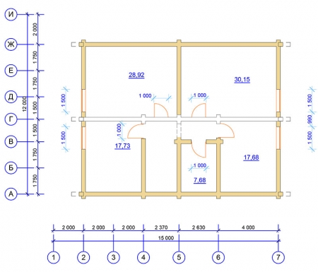 Планировка 2-го этажа Планировка 2-го этажа