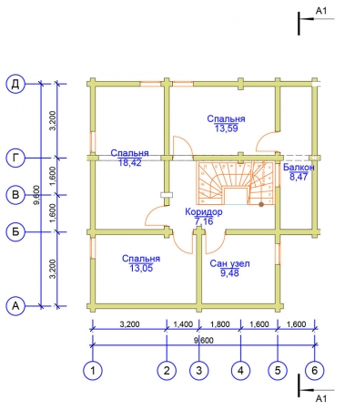 Планировка 2-го этажа Планировка 2-го этажа